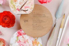 7-coral-painted-table-number